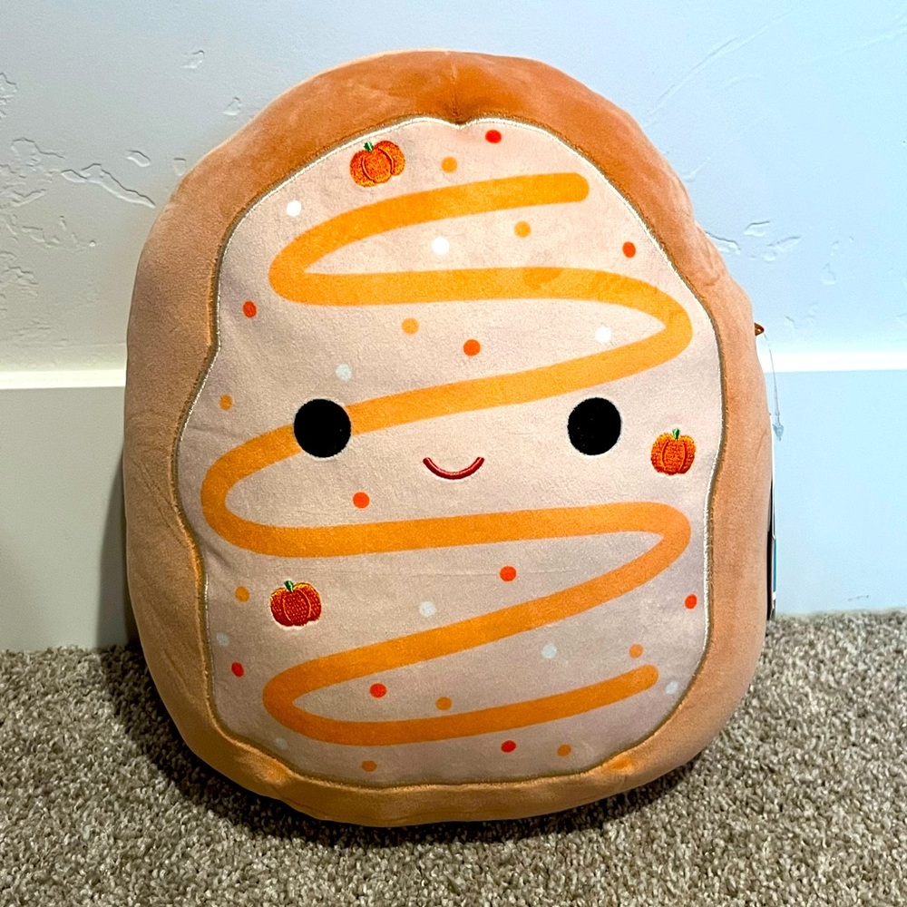 Squishmallow tadd pumpkin pot tart rare